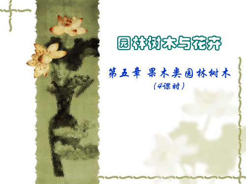 第5章 果木类园林树木