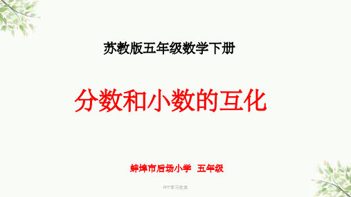 《分数与小数的互化》课件
