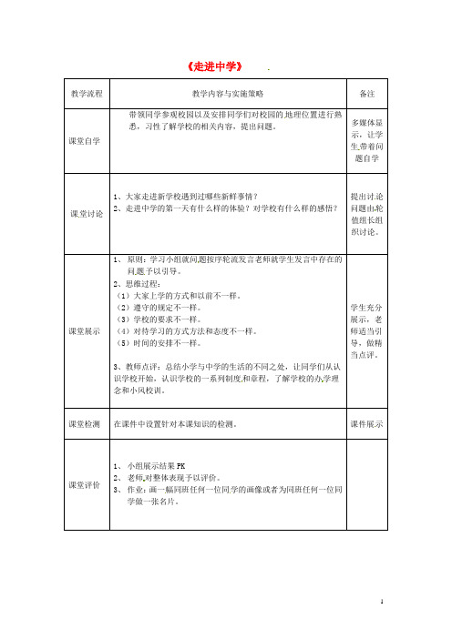七年级政治上册 第一单元 第一课 第1框 校园风景线教
