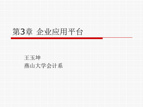 第3章 企业应用平台