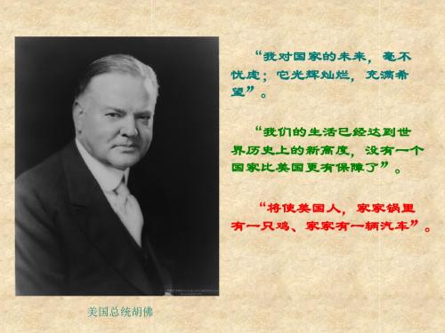 经济危机与罗斯福新政  川教版