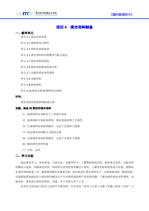 填充母料制备-模块概要.