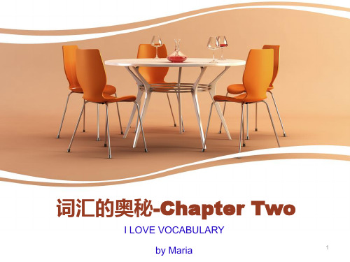 英语词汇的奥秘--Chapter-Two课件