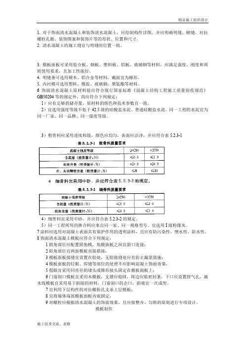 清水混凝土施工方案1.doc