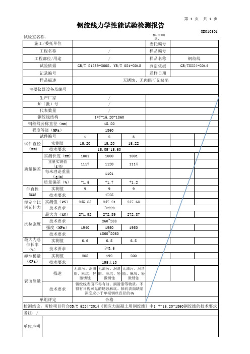 钢绞线报告