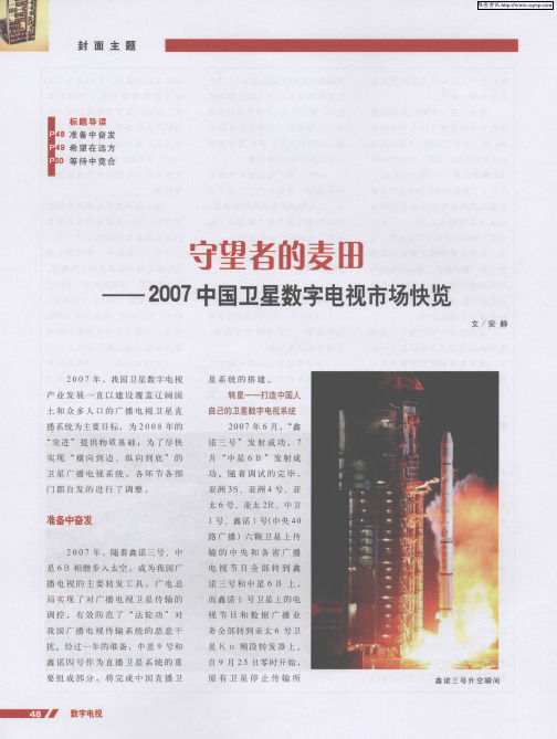 守望者的麦田——2007中国卫星数字电视市场快览