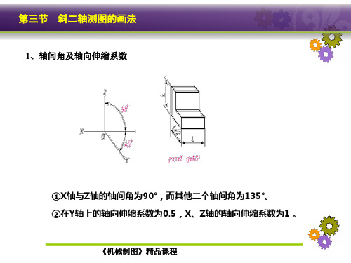 4-3 斜二轴测图及其画法
