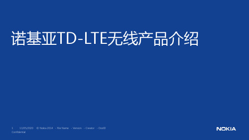 Nokia TD LTE 无线产品