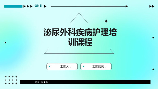 泌尿外科疾病护理培训课程