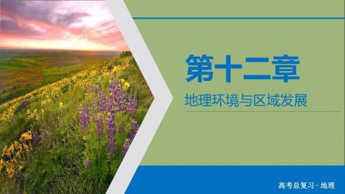 2020版高考地理一轮总复习第12章地理环境与区域发展第25讲地理环境对区域发展的影响课件新人教版
