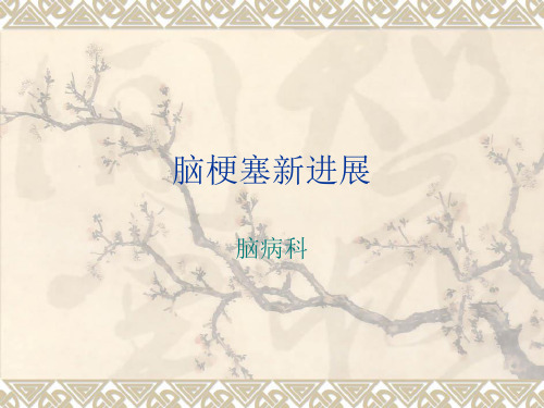 脑梗塞新进展PPT课件