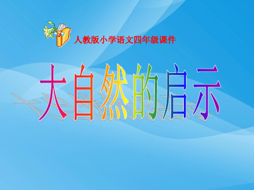 人教版四年级语文下册《大自然的启示》课件PPT课件PPT