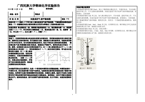 物理化学实验-双液系的气液平衡相图