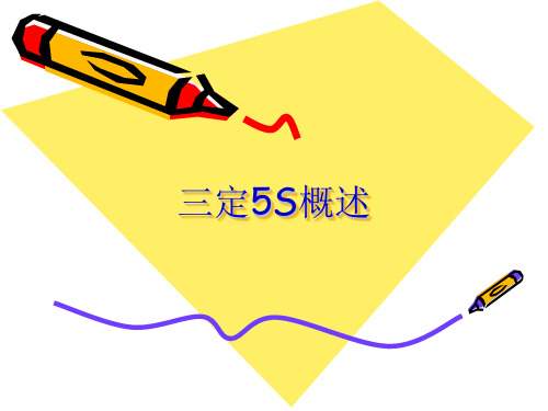 三定5S概述