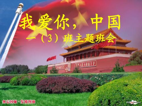 我爱你中国主题班会