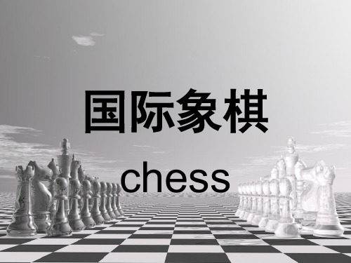 国际象棋幻灯片(教学初片)