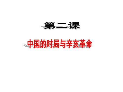 中国的时局与辛亥革命