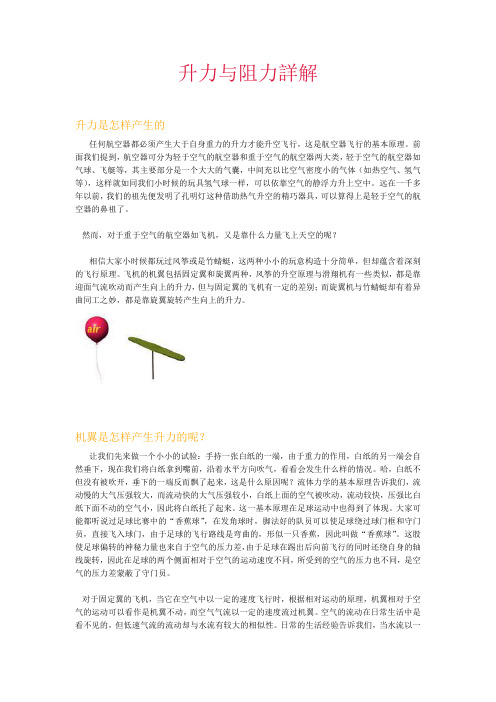 升力与阻力详解