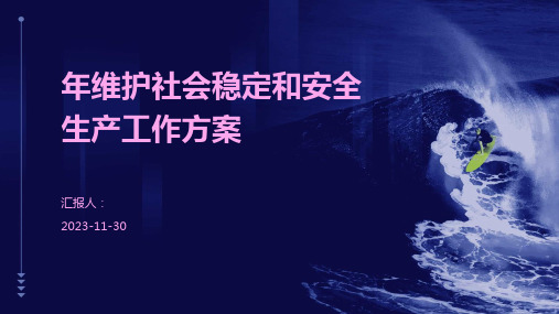 年维护社会稳定和安全生产工作方案