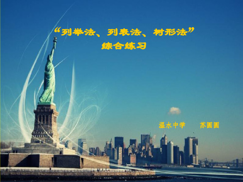 列举法、列表法、树形图综合举例