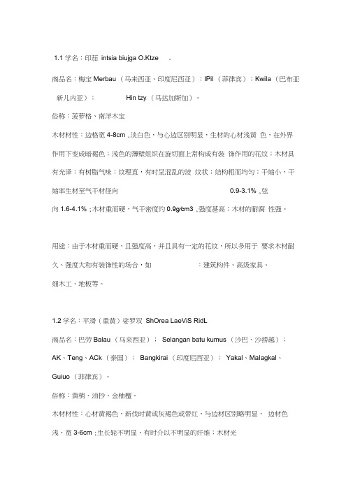 印尼出产木头情况