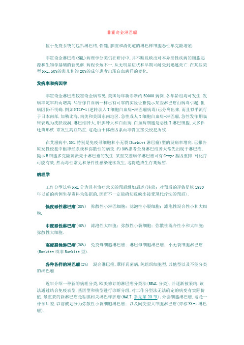 非霍奇金淋巴瘤