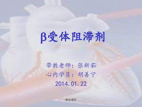 B受体阻滞剂ppt课件