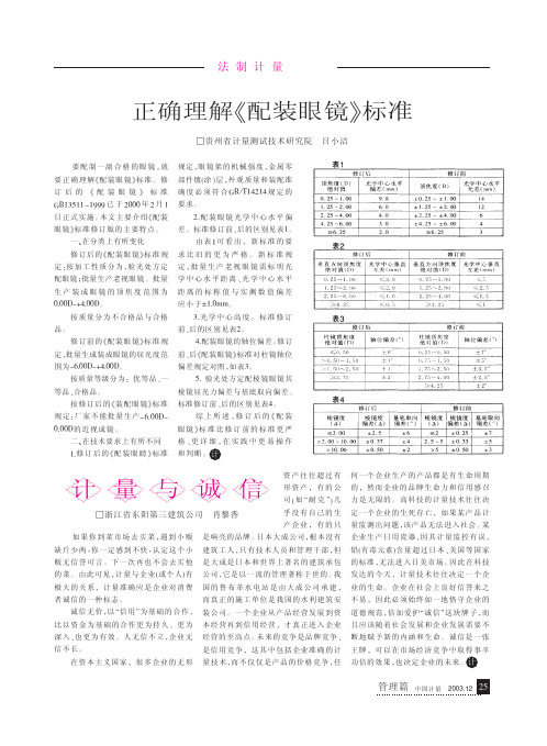 正确理解_配装眼镜_标准