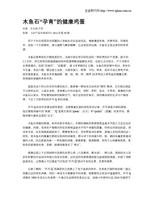 木鱼石“孕育”的健康鸡蛋