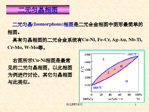 二元匀晶相图ppt课件