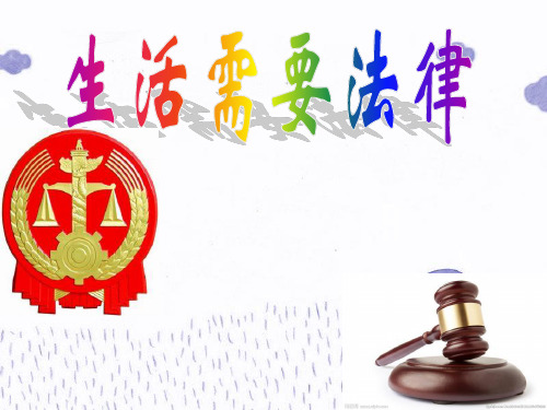 部编版《生活需要法律》ppt-精美1