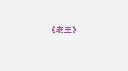 部编版七年级语文下册第11课《老王》课件(32张PPT)