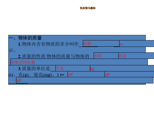 八年级物理上册 2-2 物体的质量及其测量课件 (新版)北师大版