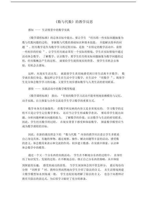 数与代数的教学反思.doc
