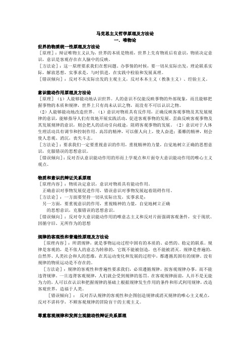 马克思主义哲学原理及方法论
