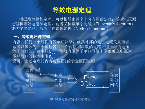 等效电源定理