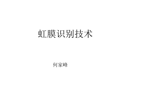 虹膜识别