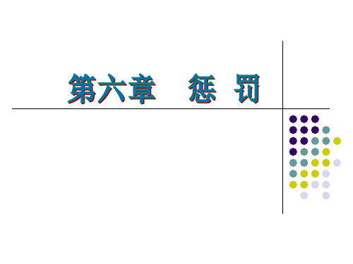 第六章 惩罚