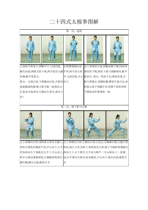 24式太极拳图解及讲解