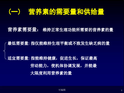 膳食营养指导基础精PPT课件