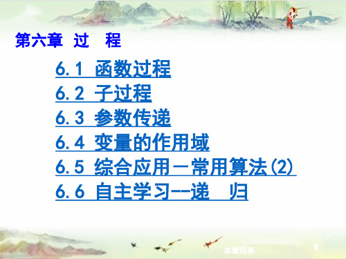 VB net程序设计教程 过 程