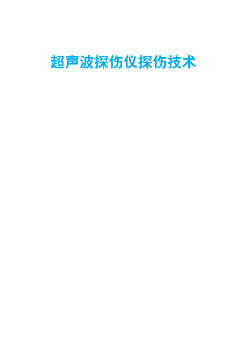 超声波探伤仪探伤技术