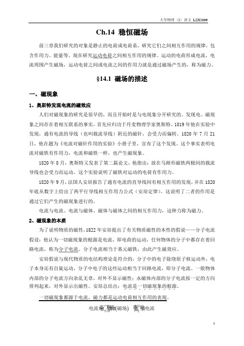 Ch14稳恒磁场解读