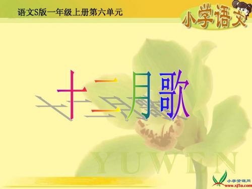 (语文S版)一年级语文上册课件_十二月歌_1