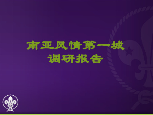 昆明南亚风情第壹城调研报告(2010年917997873