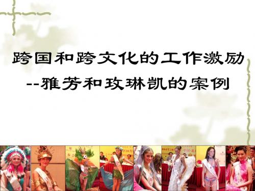 跨国和跨文化的工作激励(新改)