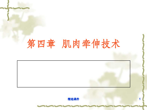 肌肉牵伸技术(上肢肌肉牵伸技术)
