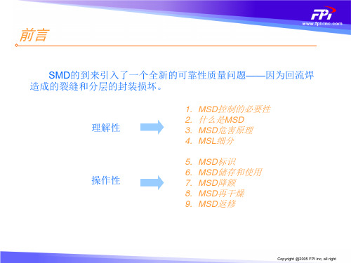 潮湿敏感度等级STD标准