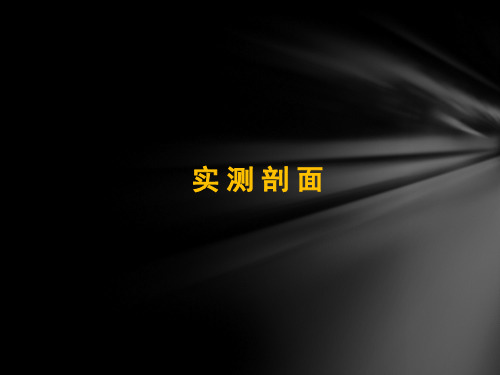 实测剖面