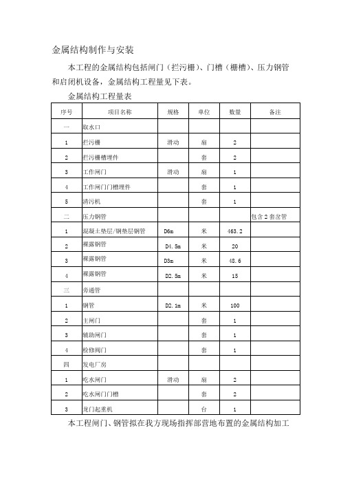 金属结构制作和安装(缅甸技术正稿)